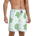 thumbnail image 2 of Kdxio Kawaii Frogs Print Mens Sleep Shorts Bottoms Soft Comfy Pajama Wear Pants with Drawstring Pockets, 2 of 7