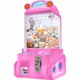thumbnail image 1 of Maquina Garra Peluches Mini Audiotek Doll Caza Luz Led Sonido Tankman Color Rosa, 1 of 8