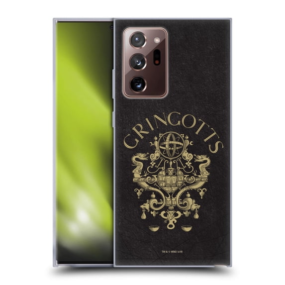 Head Case Designs Officially Licensed Harry Potter Sorcerer's Stone I Gringotts Crest Soft Gel Case Compatible with Samsung Galaxy Note20 Ultra / 5G