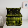 thumbnail image 5 of Manfei Abstract Grid Twin Comforter Sets,Modern Plaid Bedding Set,Black Yellow,Black Reversible,2-Piece,1 Comforter and 1 Pillowcase,2-Piece,1 Comforter and 1 Pillowcase, 5 of 7