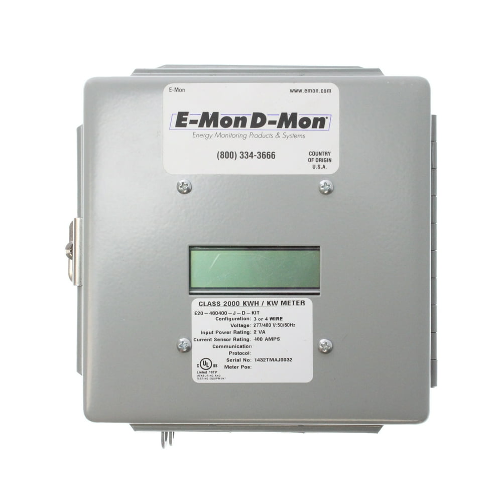 EMon DMon E20480400JDKIT Class 2000 277/480V 3Phase KWH