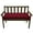 Burgundy, variant on Eurhowing Thick Outdoor Bench Cushion, 52"x20"x4" Waterproof Fade-Resistant Porch Swing Cushions with Ties, High-Density Patio Garden Furniture Cushion, Burgundy