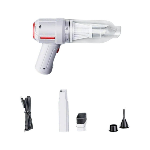 Aspirador de mano inalámbrico Sharpla Carga USB con filtración HEPA Lavable Básico Blanco