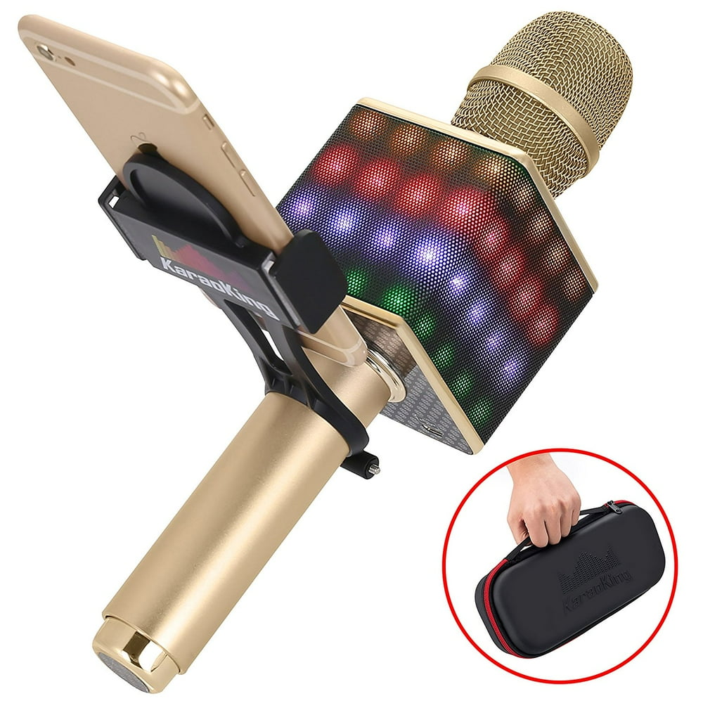 Wireless Portable Karaoke Microphone H8 2.0 with Smartphone holder and