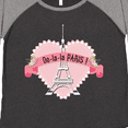 thumbnail image 4 of Inktastic Paris Oo-la-la with Eiffel Tower and Flowers in Pink Heart Women's Plus Size T-Shirt, 4 of 5