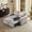 Gray, variant on Modern Tufted Gray Sofa Bed with USB Charging Port and Side Storage Pockets, Convertible Couch for Living Room, Guest Room, Apartment, Antique Green Chenille
