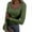 #006-Army Green, variant on Yellow Long Sleeve Shirt Women Scoop Neck Knit Shirt Basic Trendy T-Shirts Tight Fall Top Outwork Clothing Yellow S