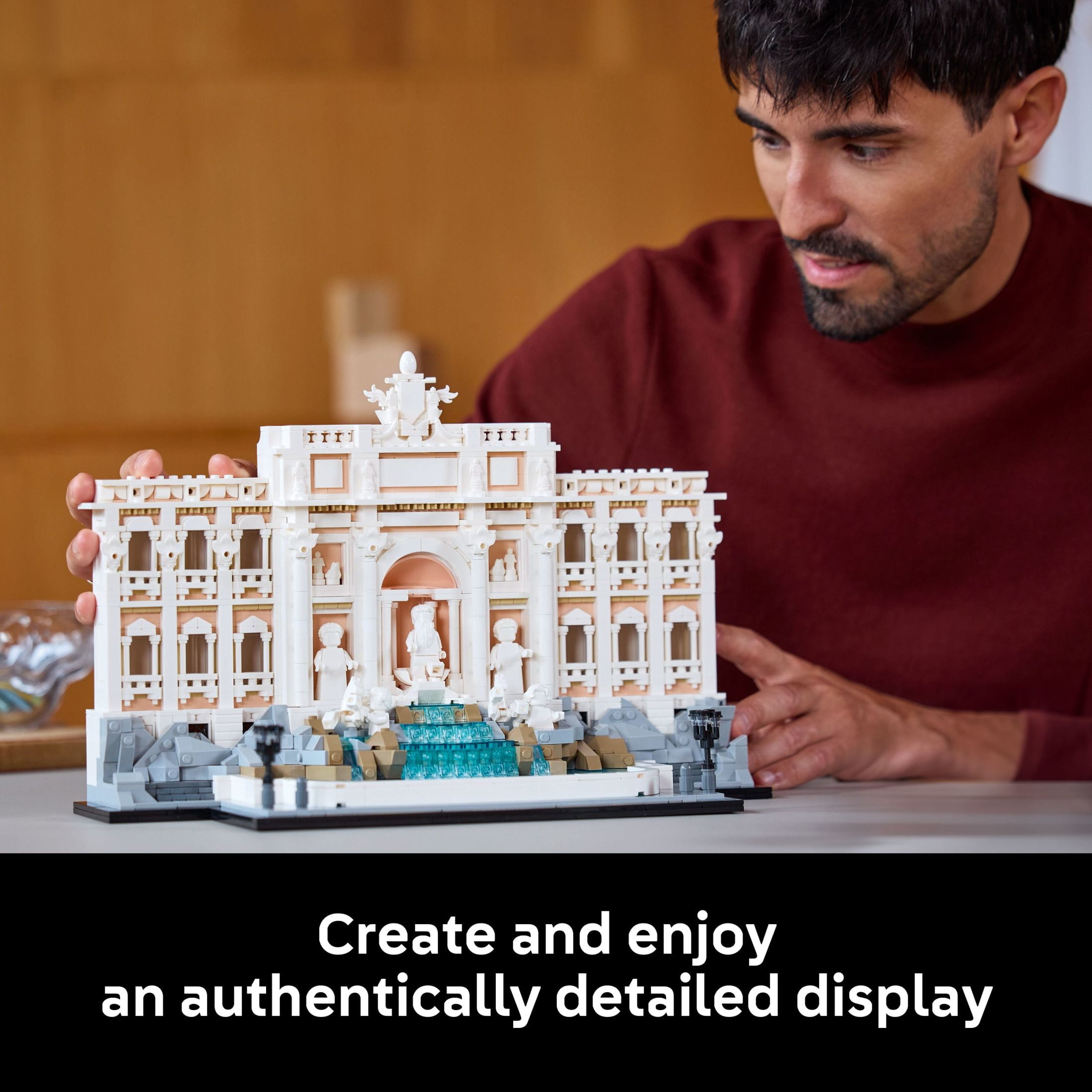 LEGO Architecture Trevi Fountain Building Set - Collectible 3D Puzzle of Italian Landmark Model for Display - DIY Arts and Craft for Adults - Gift for Wedding - 21062