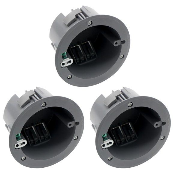 Caja de enchufe eléctrico YQSIYU de 18 pulgadas cúbicas, PVC de 10,8 cm, paquete de 3