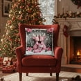 thumbnail image 6 of Christmas Decorative Pillow Covers 18x18" Red Christmas Pillow Cover Holiday Snowman Decoration Comfortable & Breathable Pillow Covers, 6 of 7