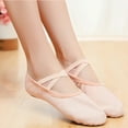 thumbnail image 4 of 1 par de zapatos de baile ligeros sin cordones, zapatos de yoga, suela de gimnasio, zapatos de ballet para niños y adultos, talla 31, 4 of 6