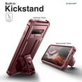 thumbnail image 2 of Dexnor pour Samsung Galaxy S10+ Plus Étui, [Protecteur d'Écran Intégré et Support] Protection Robuste de Qualité Militaire Antichoc Étui de Protection pour Samsung Galaxy S10 Plus Rouge, 2 of 4