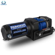 3500lbs Electric Winch 12V Winch ATV Winch Kit UTV Synthetic Rope Winch Wireless Remote Control