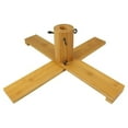 thumbnail image 2 of Vickerman 29" Brown Wooden Artificial Christmas Tree Stand, 2 of 2