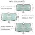 thumbnail image 5 of Clear Cerulean Block Car Windshield Sun Shade Foldable Car Front Window Visor Heat and UV Protection 55x27.6, 5 of 8