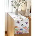 thumbnail image 5 of Coastal Ocean Table Runner, Seahorse Coral Seaweed Seashell Tropical Fish Cotton Linen Kitchen Table Decoration Washable Dining Tabletop Runners for Home Party Decor 13x48 Inches, 5 of 9
