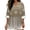 Aztec Bohemian Geometric, variant on Women's Faux Linen Shirts for Summer Beach Top Aztec Tribal Geometric Cow Print Roll Up Sleeve Blouses Relaxted Fit Blouse Top Casual Shirts for Beach Party, 3XL