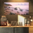 thumbnail image 1 of Coucher de Soleil Coloré sur la Mer - Grande Toile d'Art de Bord de Mer, 1 of 3