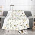 thumbnail image 2 of XMXT Throw Blanket, Cartoon Bee Dandelion Machine Washable Blankets for Sofa, 60 x 50 inches, 2 of 9