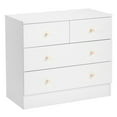 thumbnail image 5 of 4 Drawer Dresser for Bedroom, SEGMART 4 Drawer Wood Farmhouse Dresser, Modern Dresser Chest with Handles, Wood Chest of Drawers for Bedroom, Hallway, Living Room, White, 5 of 10