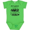 thumbnail image 3 of Inktastic My Daddy is a Nurse and a Hero Boys or Girls Baby Bodysuit, 3 of 5