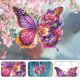 thumbnail image 4 of Colgantes ventana arte diamantes imitación 5D DIY pintura puntos del Acrílico Mariposa y Flores Coloridas Cgtredaw, 4 of 9