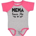 thumbnail image 3 of Inktastic Mema Loves Me Baby Clothes Girls Baby Bodysuit, 3 of 5