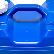 WaterPrepared ReadyJug 7 Gal Stackable Water Storage Container with Spigot, Blue, 2 Pack