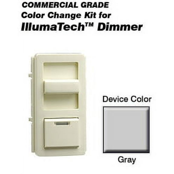 Leviton Gray Color Change Conversion Kit for Illumatech Dimmer Switch IPKIT-G
