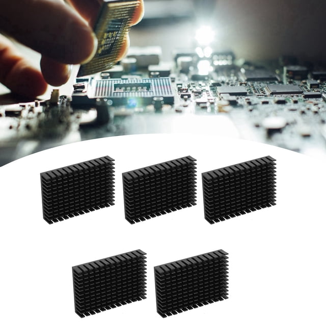 Disipador de calor de la cpu, Disipador de calor 5 pc para cpu para radiador ic para módulo para amplificador para placa base para enrutador para suministro de alimentación para