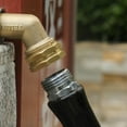 Master Plumber 531DA Hose Elbow Fitting - 3/4 Inch Female Hose Thread X 3/4 Inch Male Hose Thread, Brass