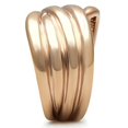 thumbnail image 4 of IP Rose Gold(Ion Plating) Brass Ring with No Stone for Women Style GL205, 4 of 4