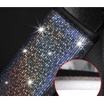 thumbnail image 3 of 2 Pack Colorful Star Gold Bronzing Leather Car Seat Belt Shoulder Guard Cover (Colorful Silver), 3 of 4