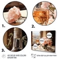 thumbnail image 3 of Designart "Fine Wine Delight Peach Moscato" Food & Beverage Framed Wall Art - Traditional Pink Wine Hallway Framed Wall Art Decor, 3 of 6