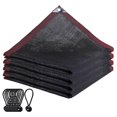 thumbnail image 3 of Bearachild Tela de sombra de * 2m Lona de sombra de gran tamaño Ultra Durable Black Outdoor Sun Shade Screen Mesh Net Lonas con 10 bolas Jardín y Patio, 3 of 6