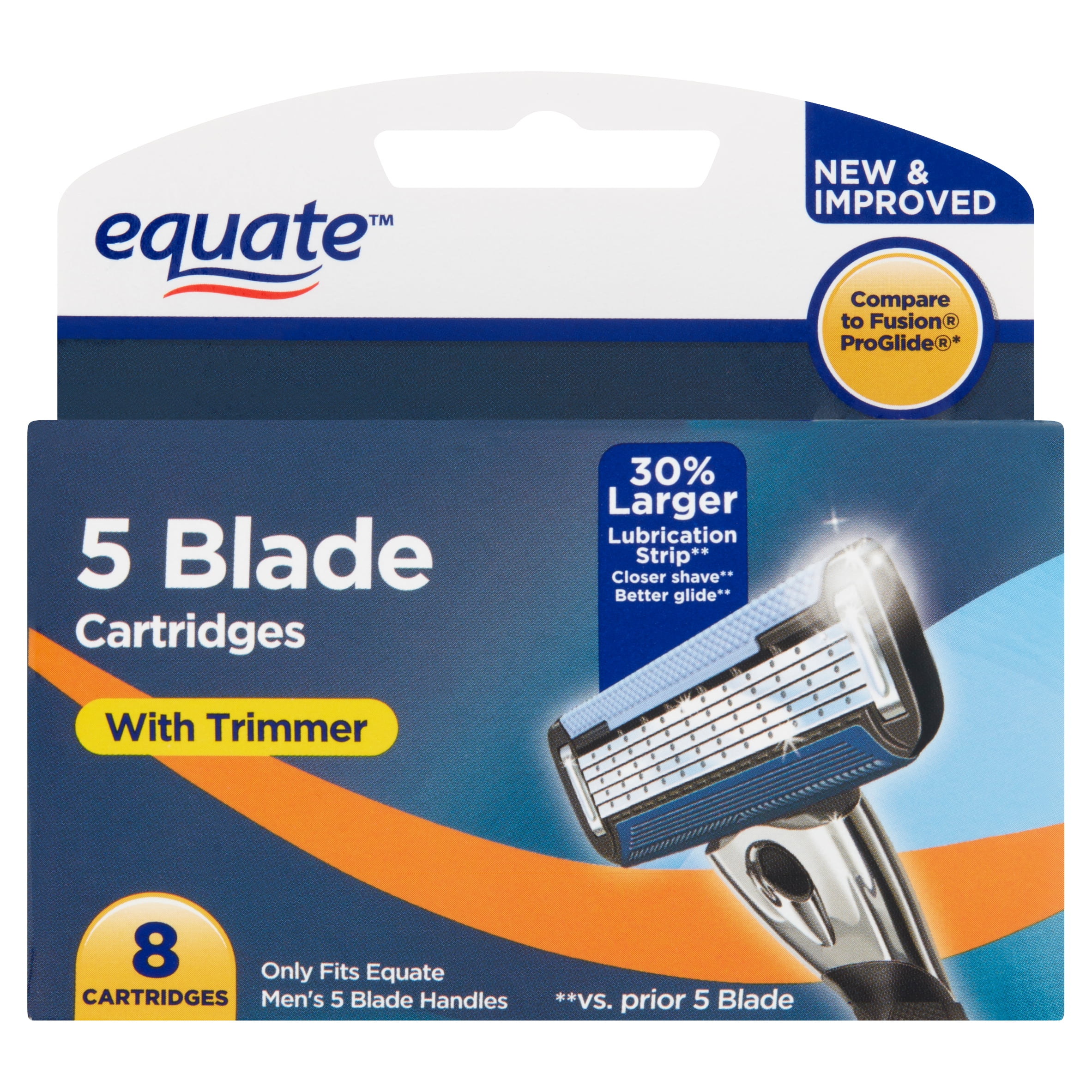 Equate 5 Blade Cartridges with Trimmer, 8 Walmart.com