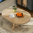 thumbnail image 3 of Aowos Farmhouse Dining Table Extendable Round Table for Kitchen, Dining Room(Natural Wood Wash), 3 of 10