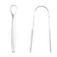 thumbnail image 3 of 2pcs Stainless Steel Tongue Scraper Brush Cleaning Scraper Oral Care Tongue Cleaner Tools, 3 of 4