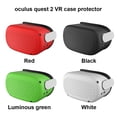 thumbnail image 2 of Cubierta de auriculares de silicona VR Auriculares Anti-Scray Auriculares Protector Flexible Almacenamiento Shell Gamers Regalos Reemplazo para Oculus Quest 2 Green Kearding EL005809-04, 2 of 7