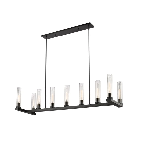 Z-Lite 3031-9L Beau 9 Light 16" Wide Pillar Candle Linear Chandelier - Bronze