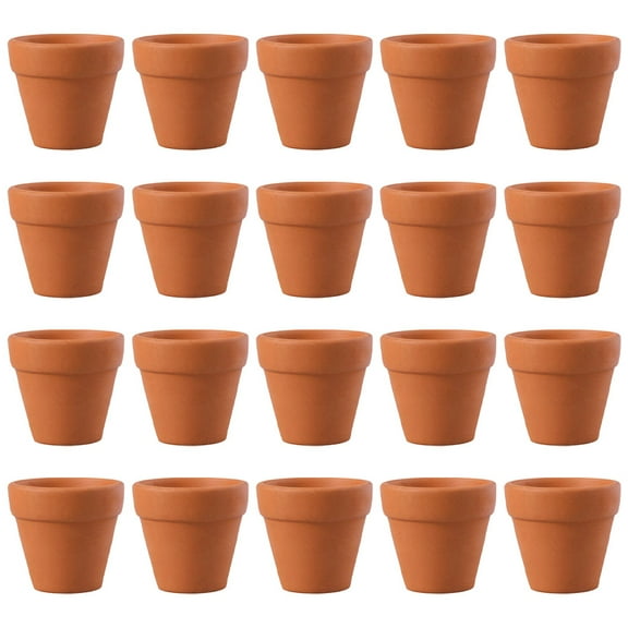 20 Pcs Terracotta Flower Pot Mini Plant Pots Terracotta Pots Chocolate