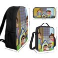 thumbnail image 2 of Creyon Shin-chan Backpack Study Safari System Wild Bookbag with Jungle Lunch Kit, 2 of 5