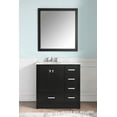 thumbnail image 6 of Anzzi 35 x 36 in. Chateau Bath Vanity with Carrara White Marble Top & White Basin, Rich Black, 6 of 8
