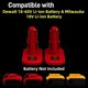 thumbnail image 4 of Pack x2 Adaptadores de batería p/ Mil*wau*ke M-18 a M-12, Adaptador DM20M12 convertible p/ DE*walt 18-60V a Mil*wau*kee 18V Li-ion. Compatible con Mil*wau*kee M-12 12V herramientas eléctricas, 4 of 9