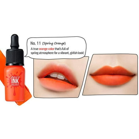 [ PERIPERA ] Peri's Ink The Velvet Color Tint # 11 Spring (Best Orange Lipstick For Fair Skin)
