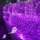 thumbnail image 4 of Red de luces LED Twinkle Star para decoración navideña 12 pies x 5 pies color morado 360 LED, 4 of 6