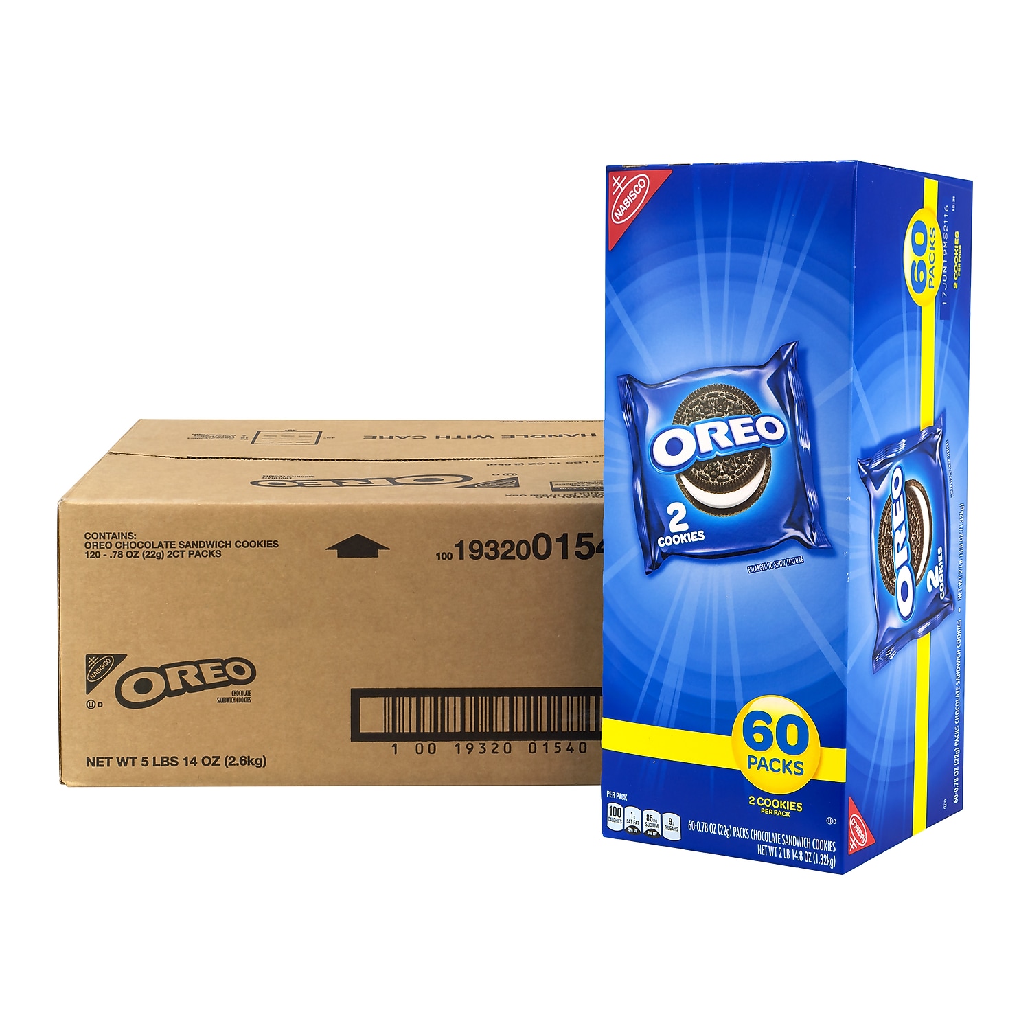 Oreo Chocolate Sandwich Cookies 2 Pack 120/Pack 304-00072