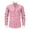 Pink, variant on Hpapadks Mens Shirts Casual Striped Formal Dress Button Down Long Sleeve Lapel Business Blouses Slim Fit Mens Dress Shirts Black L