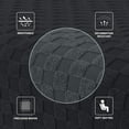 thumbnail image 6 of SEase Jacquard Ottoman Slipcovers Folding Storage Stool Furniture Protector Cover Soft Thick Rectangle Foot Rest Slipcover with Elastic Bottom Length 23-31" Dark Gray, 6 of 13