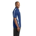 thumbnail image 3 of Sport-Tek ®  Posicharge ®  Micro-Mesh Colorblock Polo. St685 Xl True Royal/ White, 3 of 4
